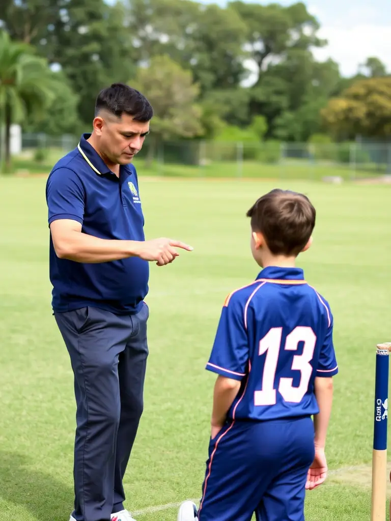 A coach providing personalized instruction to a pétanque player at La Boule Roquefortoise, highlighting the club's commitment to skill development.